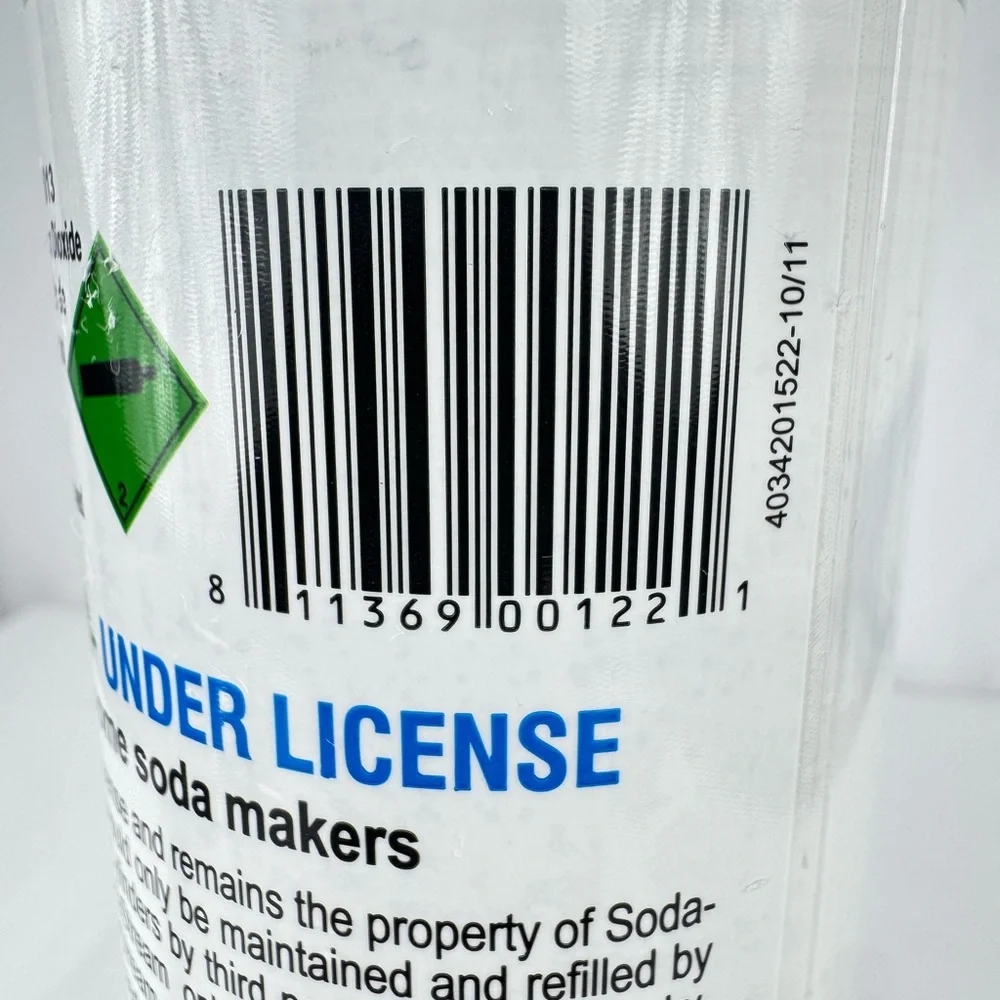 SodaStream 60L CO2 Cylinder  100% Full -No Lid